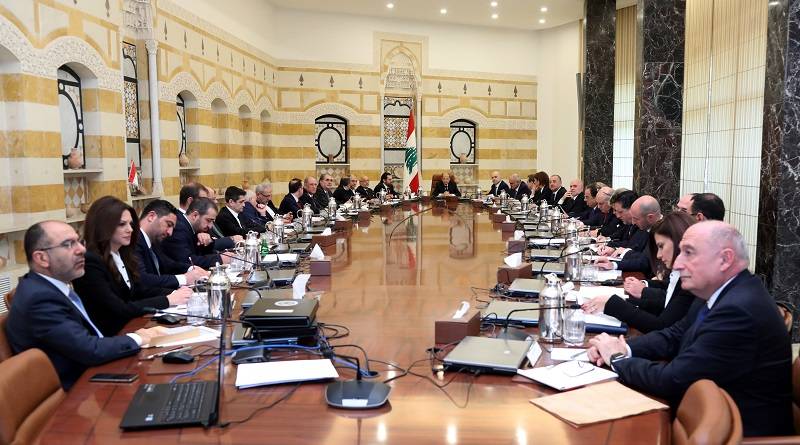 جلسة للحكومة الإثنين المقبل عند الساعة الحادية عشرة والنصف في بعبدا