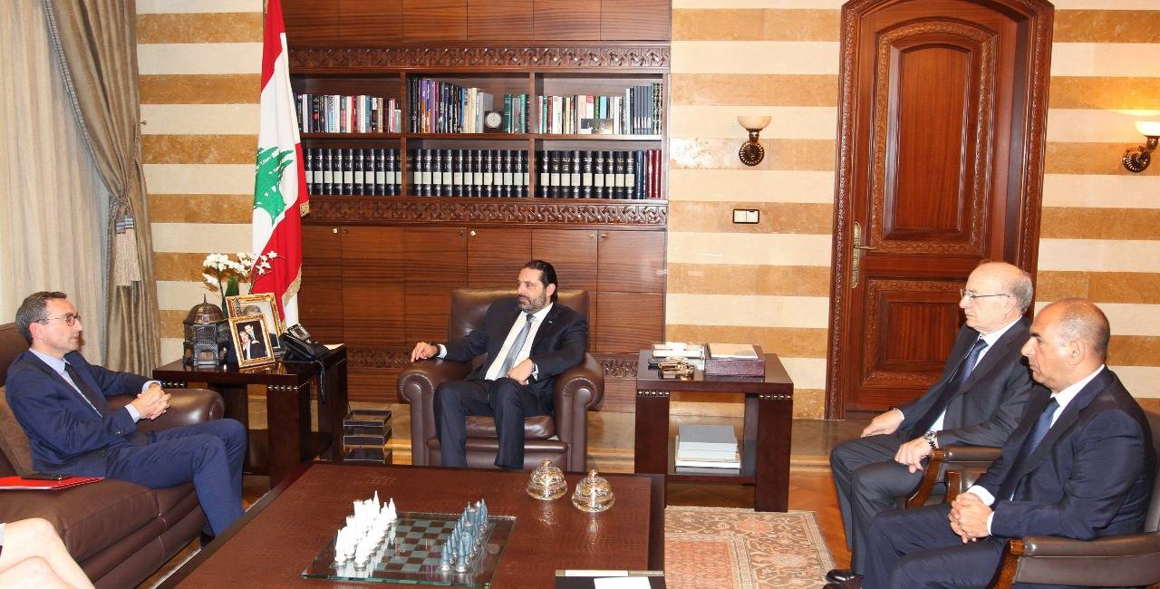الحريري عرض مع لوشوفالييه الاوضاع والتقى زوارا