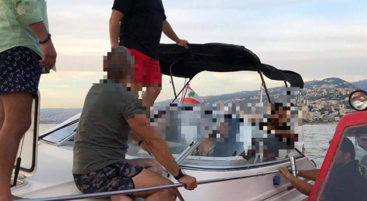 الدفاع المدني: إنقاذ سبعة أشخاص على متن زورق معطل في العقيبة