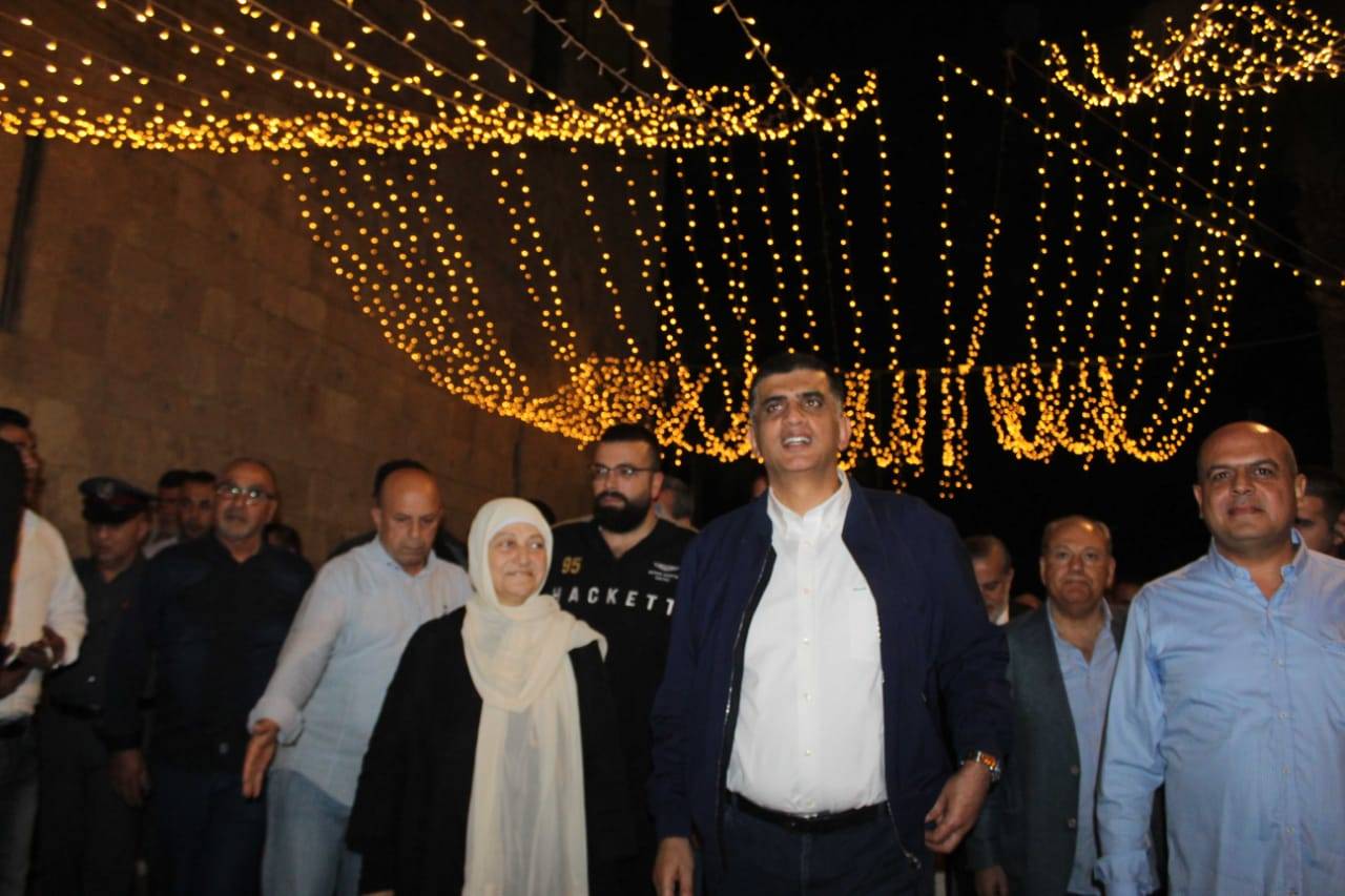 عثمان ومحمد سليمان جالا في صيدا بدعوة من النائب بهية الحريري