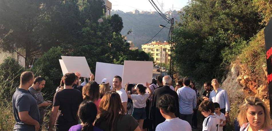 إعتصام جديد إعتراضاً على شبكة التوتر العالي في المنصورية