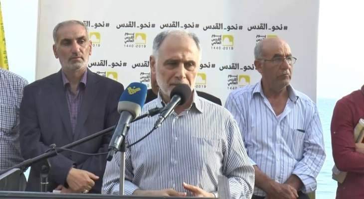 فنيش: صفقة القرن ستنتهي وتموت وعلينا أن نواجه ما سيحاك لنا في الأيام المقبلة