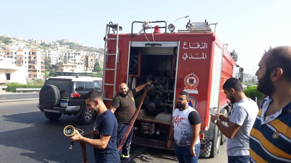 حريق اعشاب وقندول في حالات
