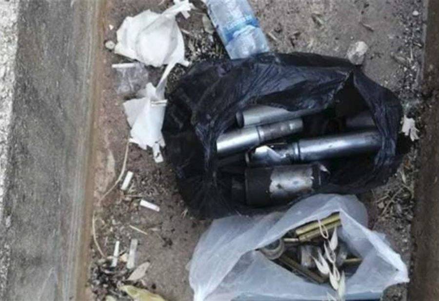بالصور: العثور على ذخائر وقنابل قديمة الصنع في الكورة