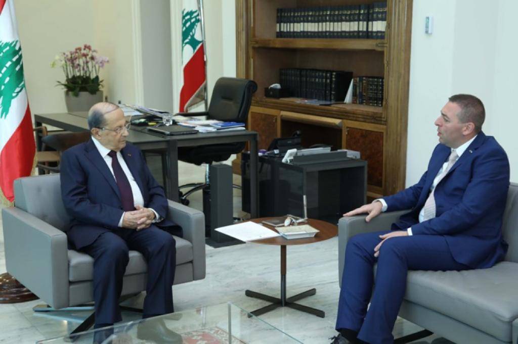 رئيس الجمهورية إلتقى نائبا سويديا من أصل لبناني