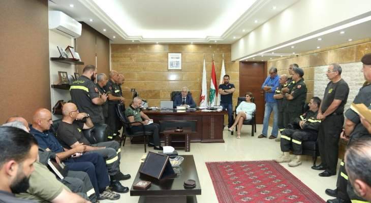 العميد خطار وجّه ببقاء الدفاع المدني بجهوزية تامة مع سيطرة الطقس الحار