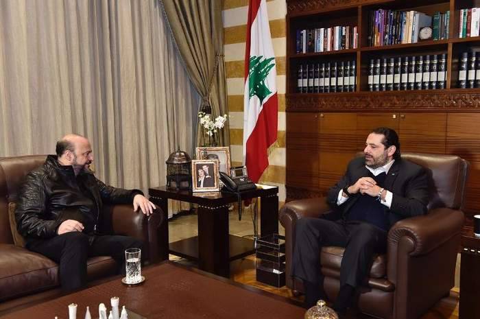 الحريري يستقبل الرياشي موفدا من جعجع