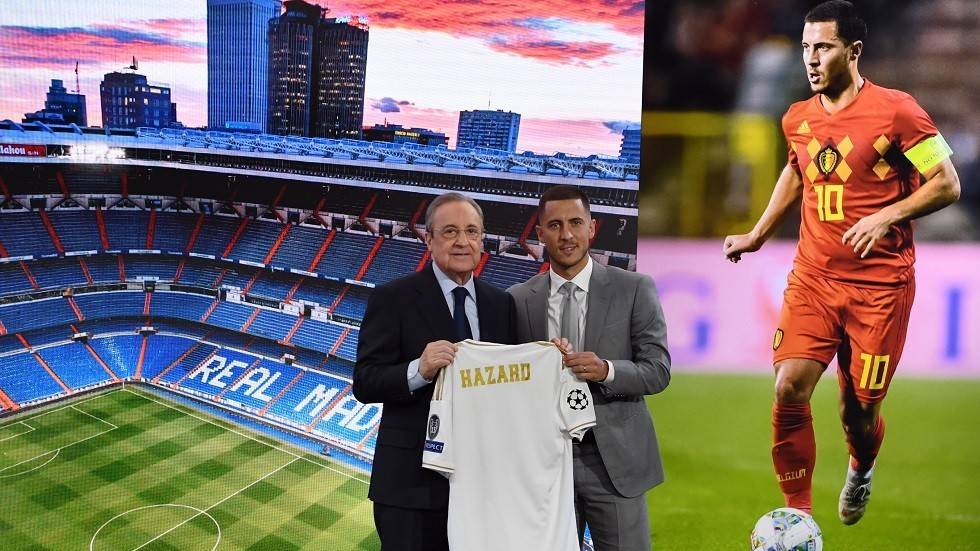 شاهد وأخيرا.. استقبال مهيب للنجم هازارد في ملعب "سانتياغو برنابيو"