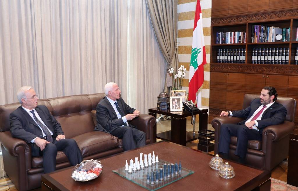 الاحمد زار الحريري: تم التأكيد مجددا على الموقف الفلسطيني اللبناني المشترك برفض صفقة القرن