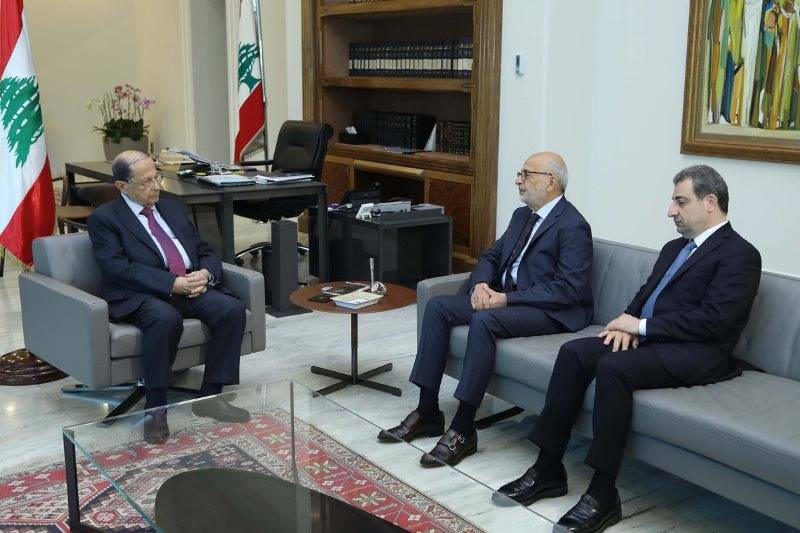 عون التقى شهيب وابو فاعور وعرض مع ابراهيم عمل النيابة العامة المالية