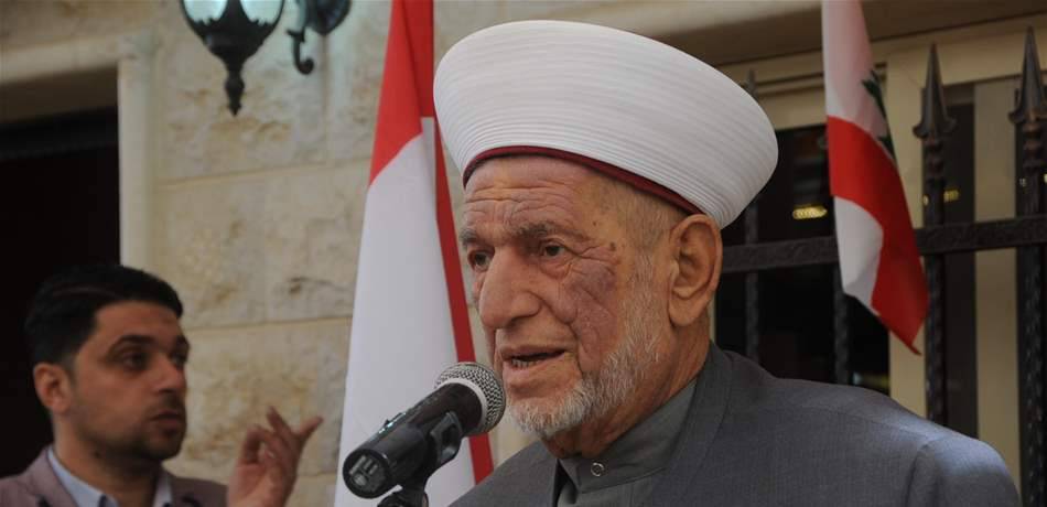 المفتي الميس في المستشفى بعد وعكة صحية... وحالته الى تحسن