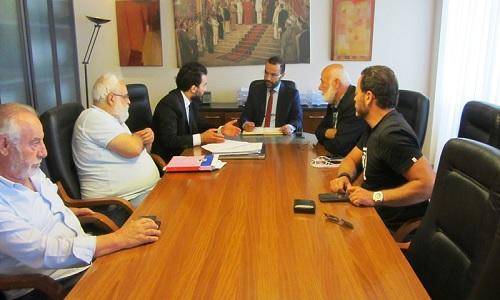 داود بحث ولجنة مهرجان لبنان الوطني للمسرح الدورة الثانية للمهرجان في الشارقة