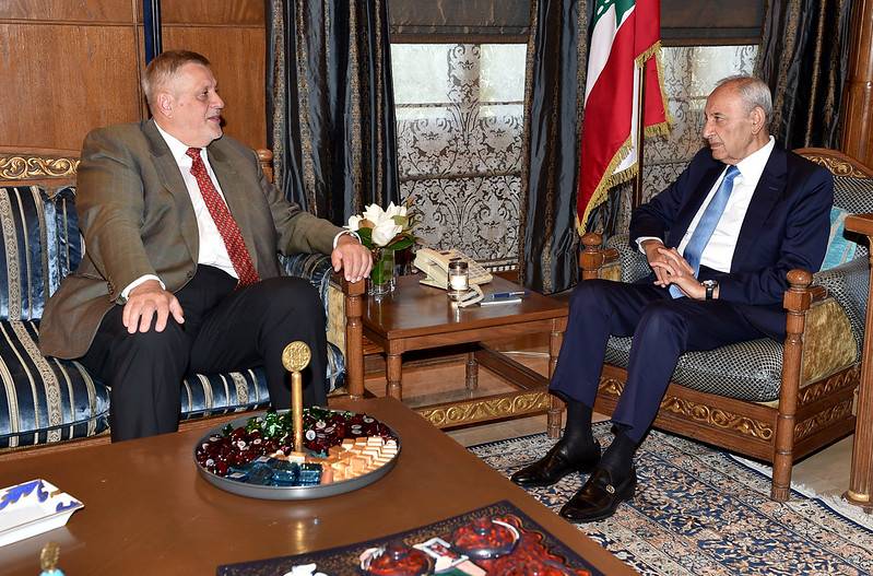 بري استقبل كوبيش والمستشار الثقافي الايراني