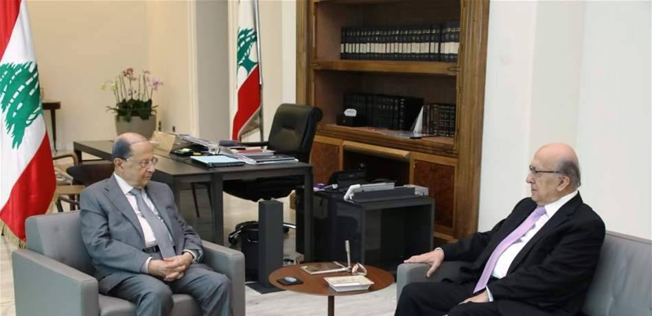 طربيه بعد لقائه عون: مهما تقلبت الظروف يبقى القطاع المصرفي الاقوى