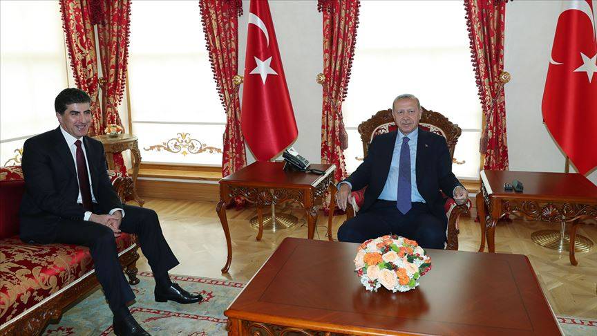 أردوغان يستقبل بارزاني في إسطنبول