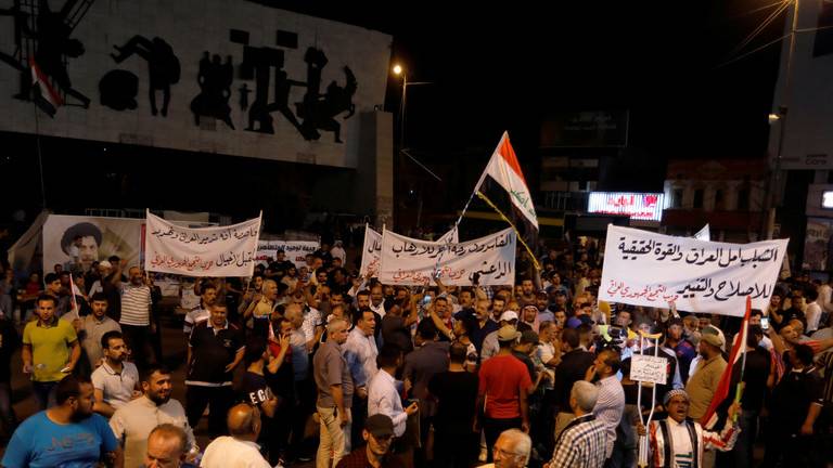 تظاهرات في بغداد ضد الحكومة والبرلمان