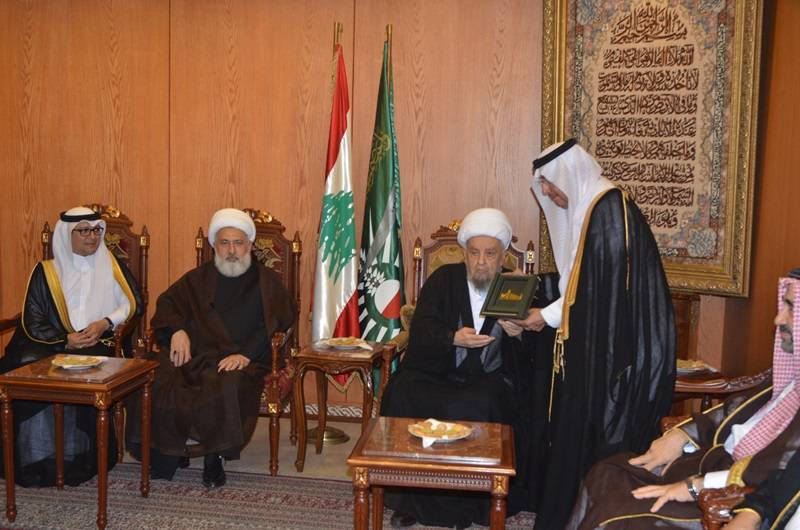 قبلان التقى وفد مجلس الشورى السعودي وعرض معه القضايا العربية والتعاون بين البلدين