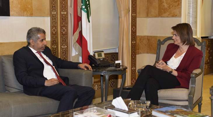 الحسن بحثت مع كومان في مكافحة الجريمة المنظمة وغسيل الاموال