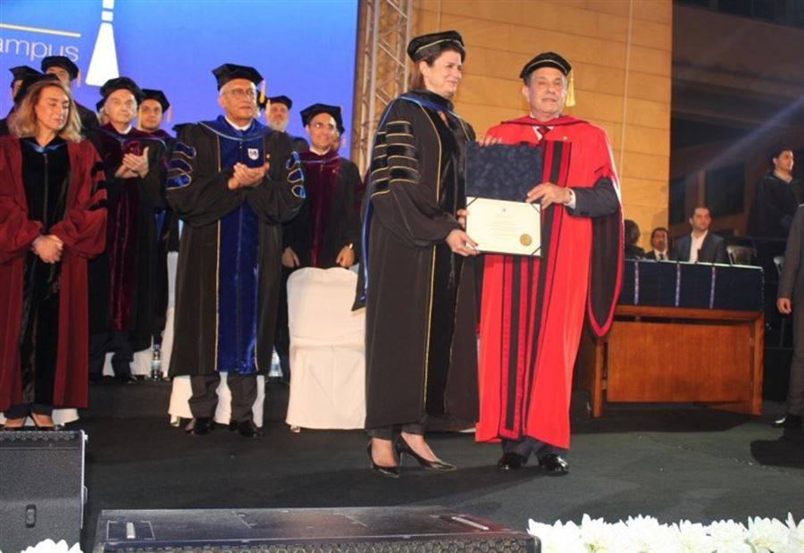 دكتوراه فخرية للحسن من جامعة بيروت العربية