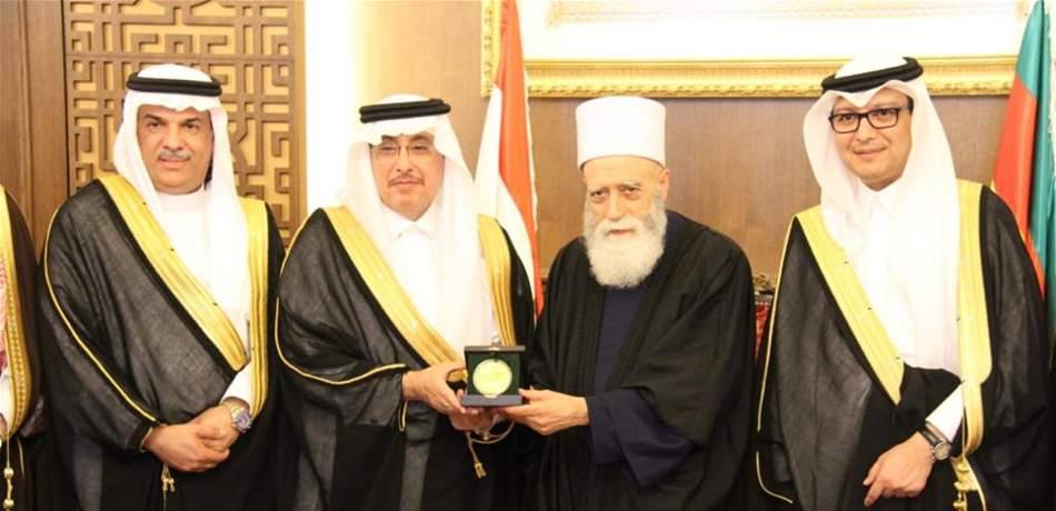 شيخ العقل لوفد "الشورى السعودي": نشيد بموقف المملكة الداعم للبنان