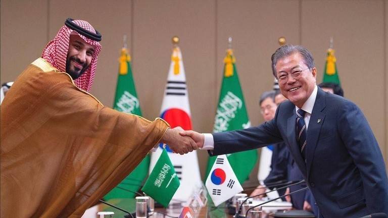أطباق شعبية جدا على مائدة ولي العهد السعودي في سيئول!