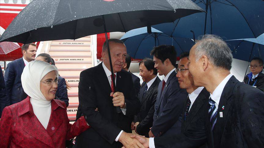 الرئيس أردوغان يصل اليابان لحضور قمة العشرين