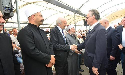 عدوان شارك في تشييع الشيخ زين الدين :عمل على ترسيخ المصالحة والعيش معا