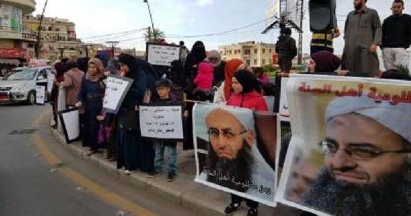 اعتصام في صيدا لاهالي الموقوفين في أحداث عبرا