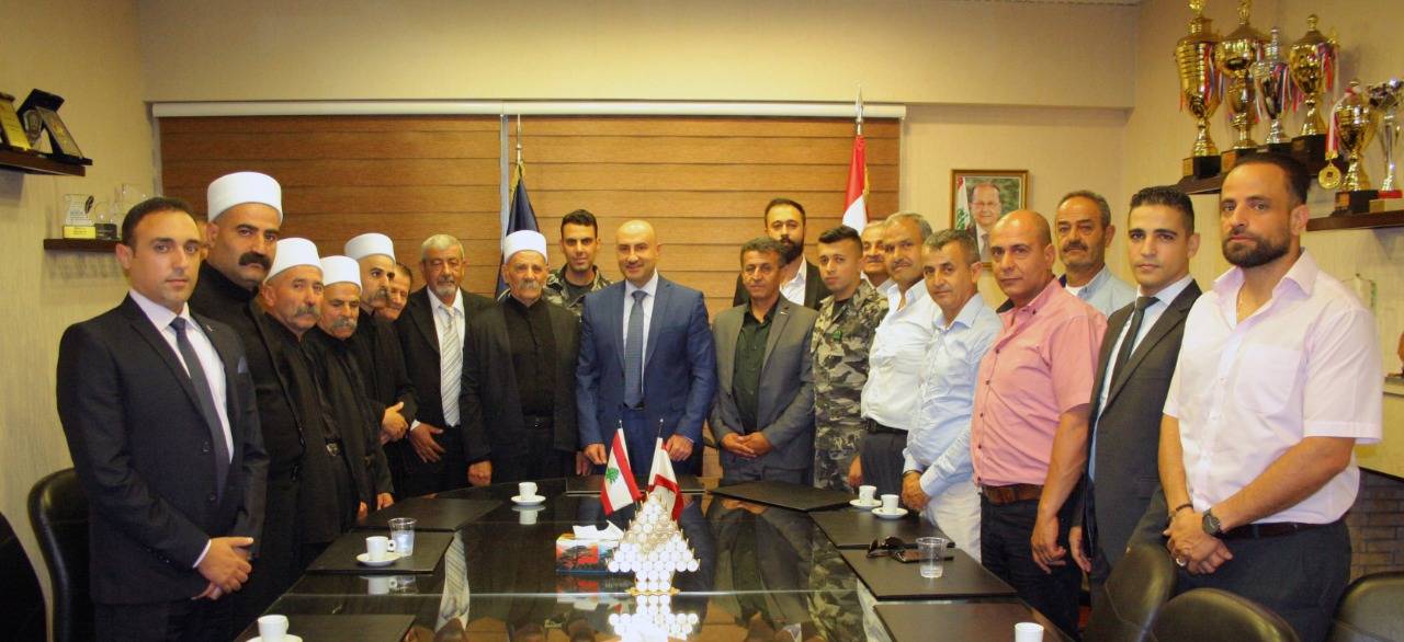 صليبا استقبل وفد اهالي العسكريين الاثنين والمشايخ