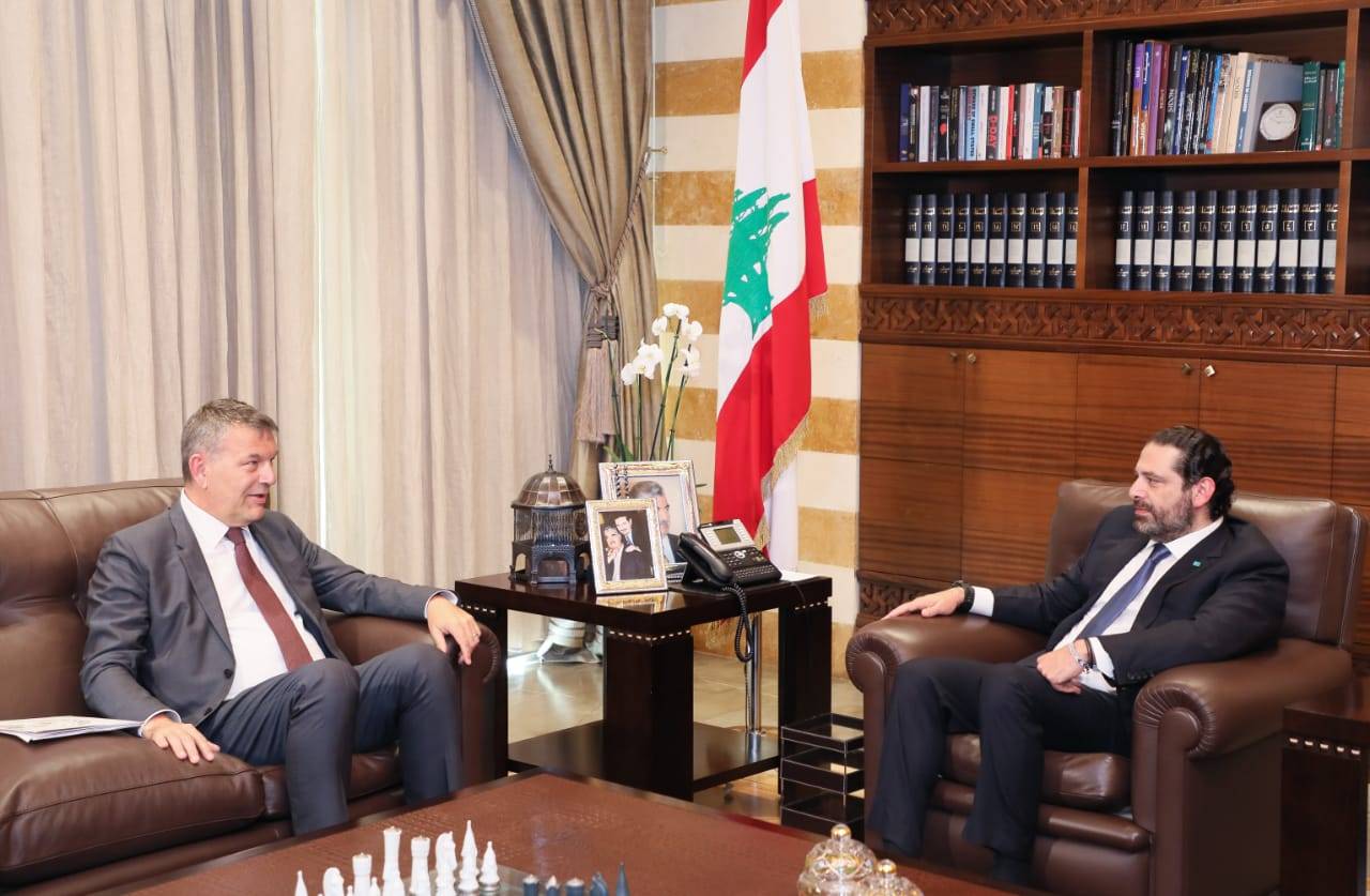 الحريري استقبل لازاريني
