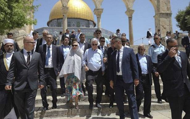 اسرائيل احتجت على زيارة الرئيس التشيلي للمسجد الأقصى