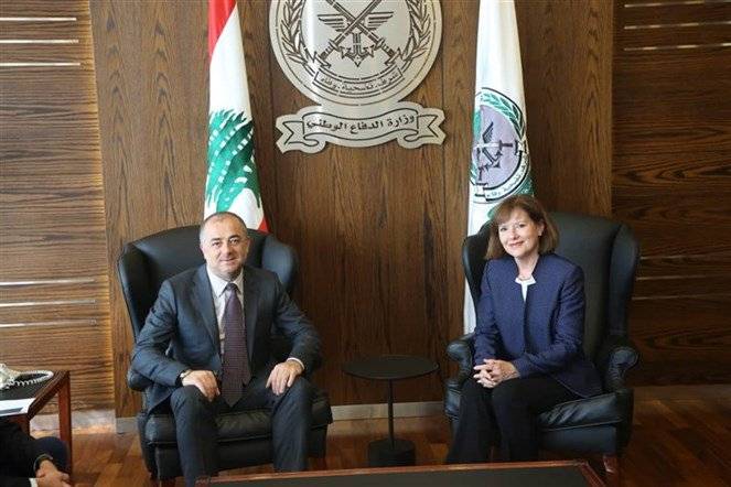 وزير الدفاع استقبل السفيرة الأميركية في لبنان