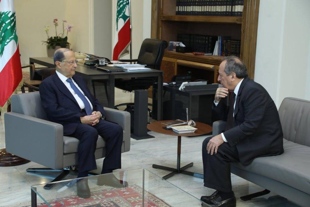 رئيس الجمهورية التقى جميل السيد