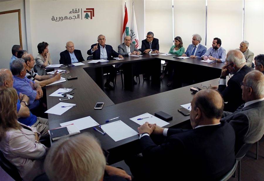 "لقاء الجمهورية" يحذر من سقوط الهيكل على رؤوس الجميع