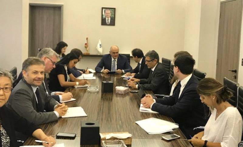 خليل عرض ووفد النقد الدولي التقرير حول وضع لبنان المالي