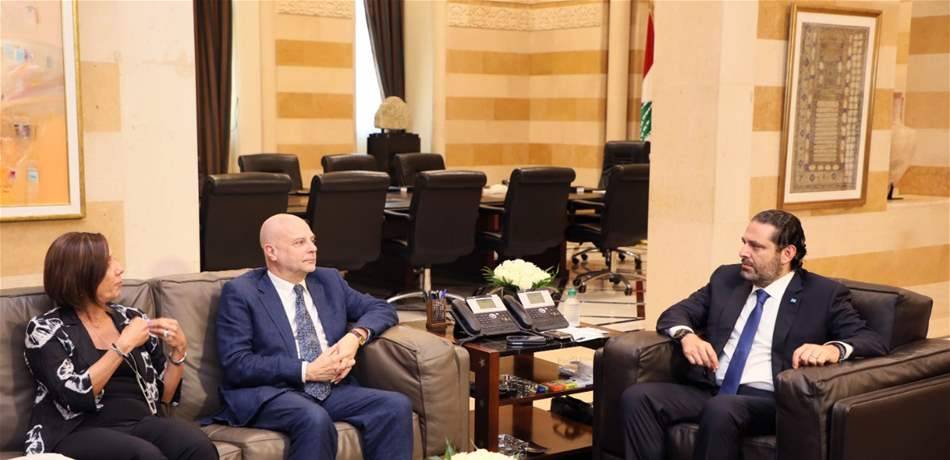 الحريري عرض مع مدير الاونروا مشكلة الكهرباء في المخيمات