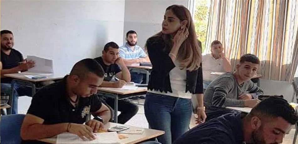 هنادي بري تفقدت امتحانات المهني ببيروت واستطلعت المرشحين حول صعوبة الأسئلة