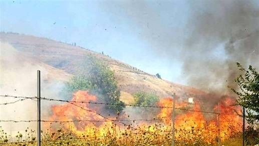السيطرة على حريق اندلع في خراج شدرا