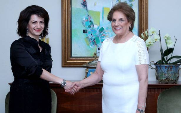 اللبنانّية الأولى استقبلت قرينة رئيس وزراء أرمينيا