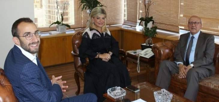 شدياق بحثت مع زغيب بشؤون إنمائية لمنطقة زحلة وبملف معالجة النفايات