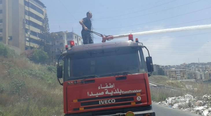 وحدة الاستجابة في اتحاد بلديات قضاء صور اطفأت حريقا في بلدة طيرحرفا