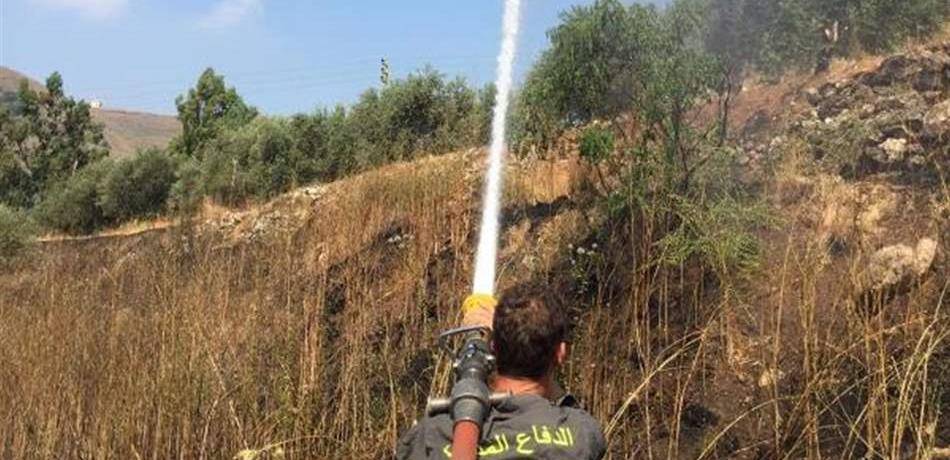 حريق اتى على نحو 2500 متر من الأشجار المثمرة في عكار