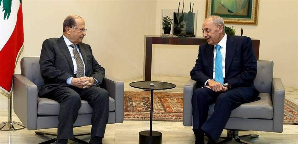 بري في بعبدا في زيارة مفاجئة... هذا ما سيبحثه مع عون!