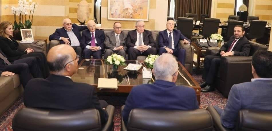 الحريري عرض مع ميقاتي ونواب طرابلس أوضاع المدينة