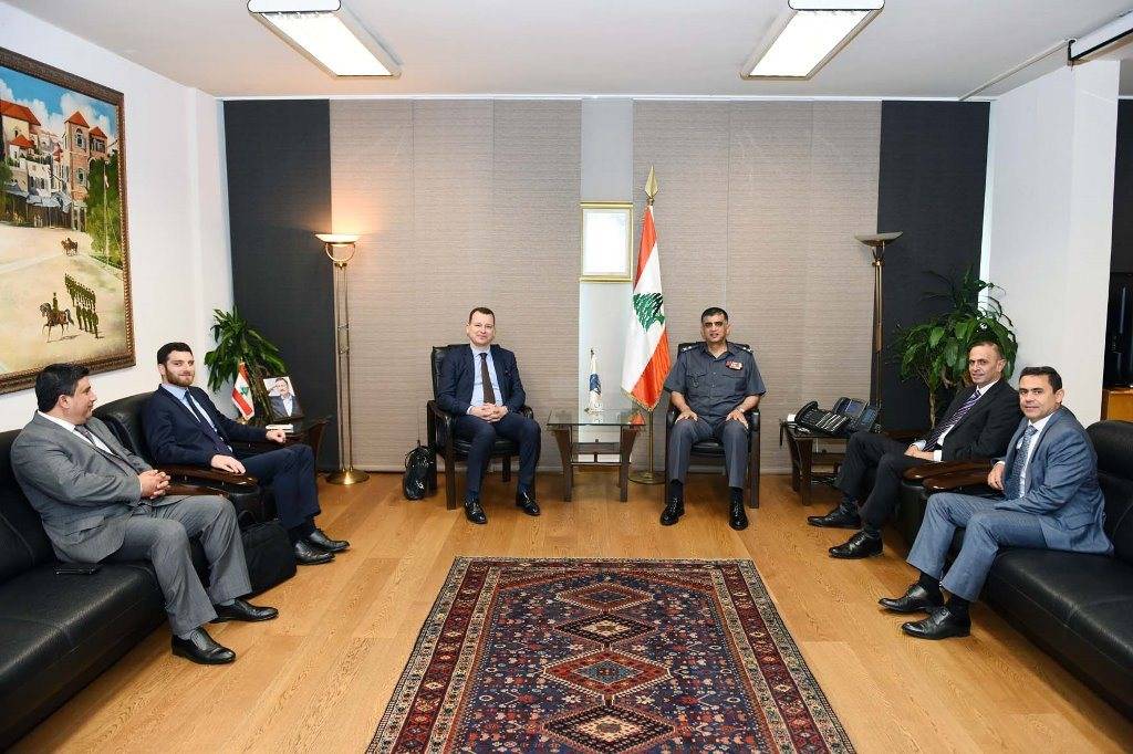عثمان استقبل وفدا من شركة مكافحة تقليد الماركات والبضائع في لبنان والعالم