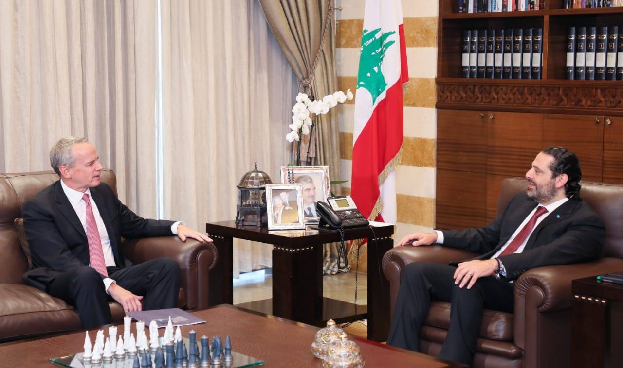 الحريري عرض الأوضاع مع كيدانيان وبقرادونيان والياس المر والقائم بالأعمال الأميركي