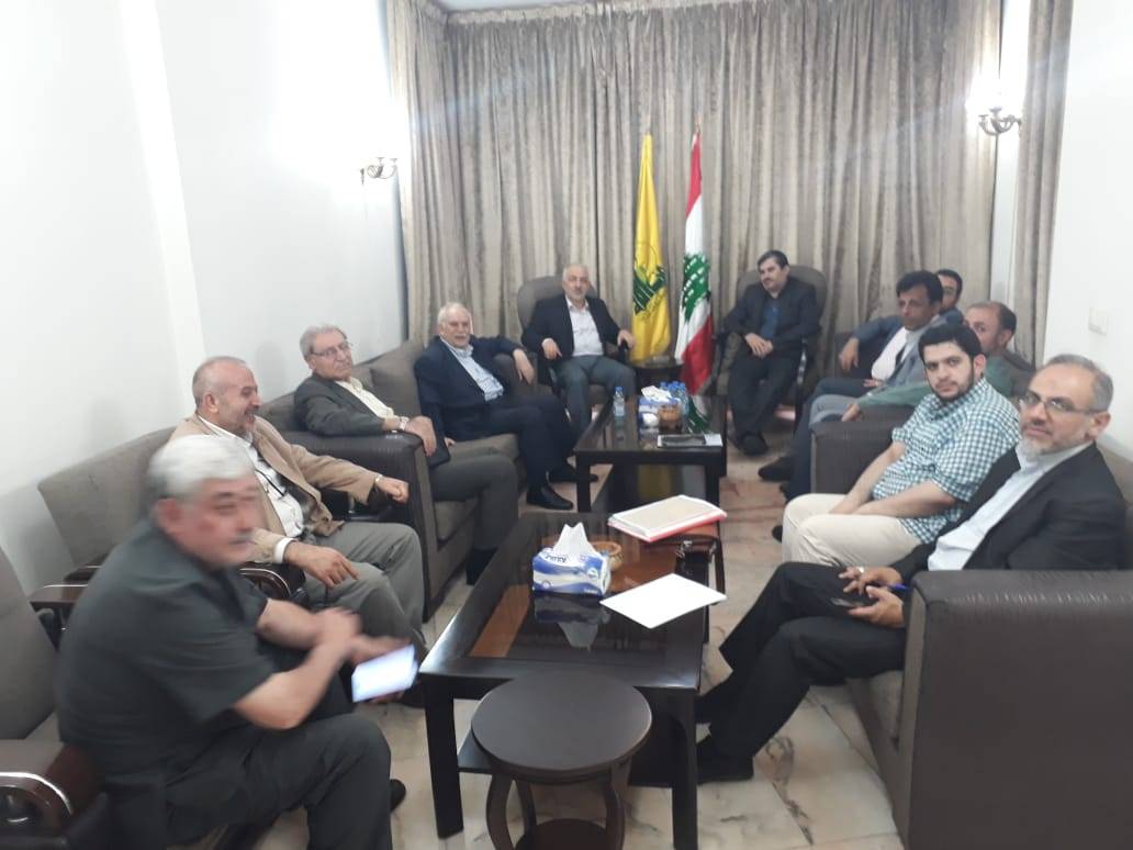 حب الله التقى وفد هيئة شورى جائزة فلسطين الدولية الايرانية
