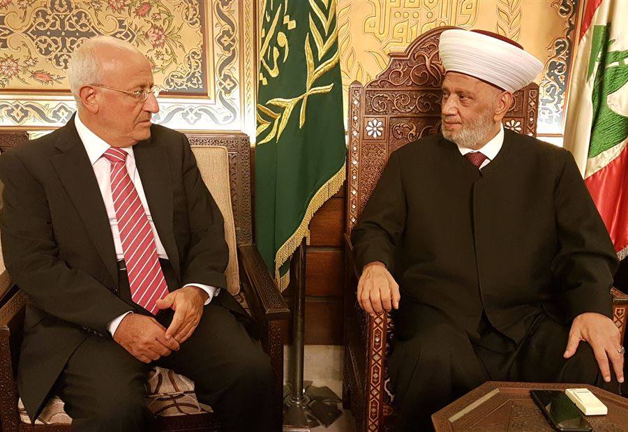 العريضي من دار الفتوى: للاحتكام الدائم إلى مؤسسات الدولة