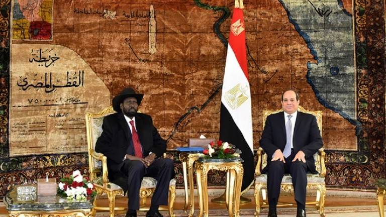 المخابرات المصرية تسلم رئيس جنوب السودان رسالة من السيسي
