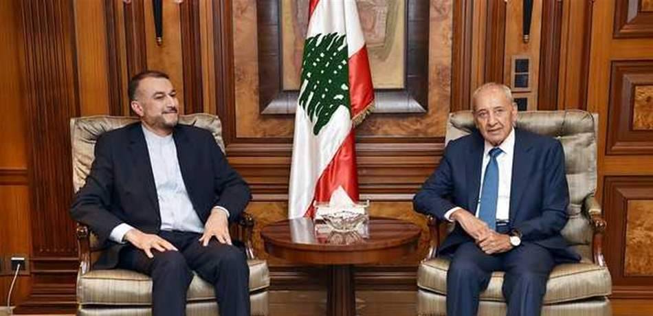 عبد اللهيان بعد لقائه بري: نؤكد وجوب بقاء لبنان بعيداً من كلّ الأزمات في المنطقة